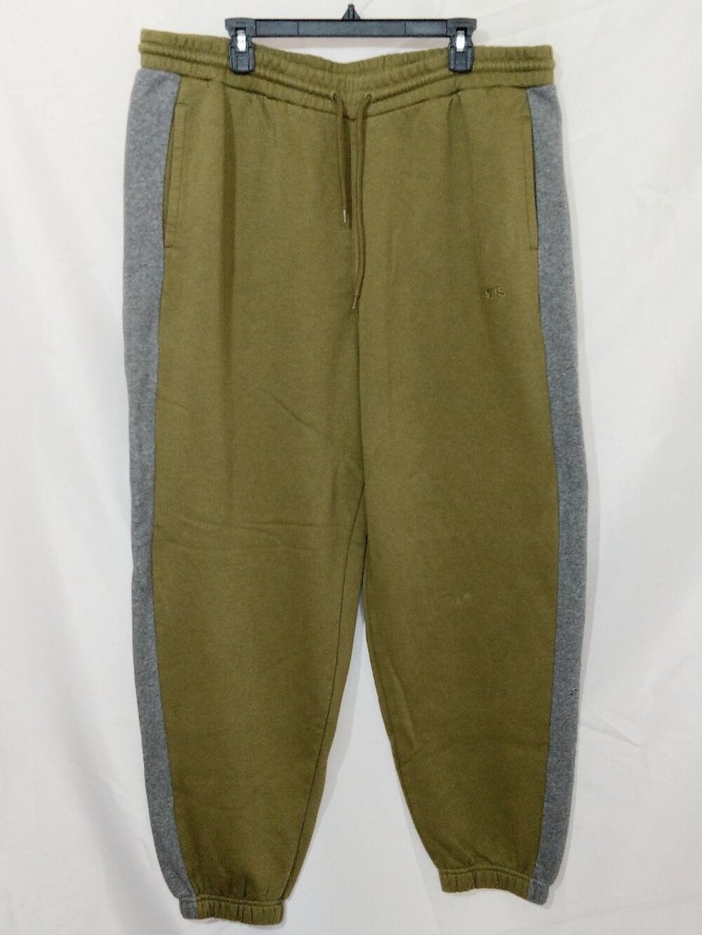 Levi’s Men’s Jogger Sweatpants XXL Army Green Gray Side Panels Drawstring